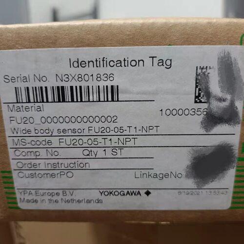 FU20-05-T1-NPT 横河PH电极 工业宽体检测传感器议价维修
