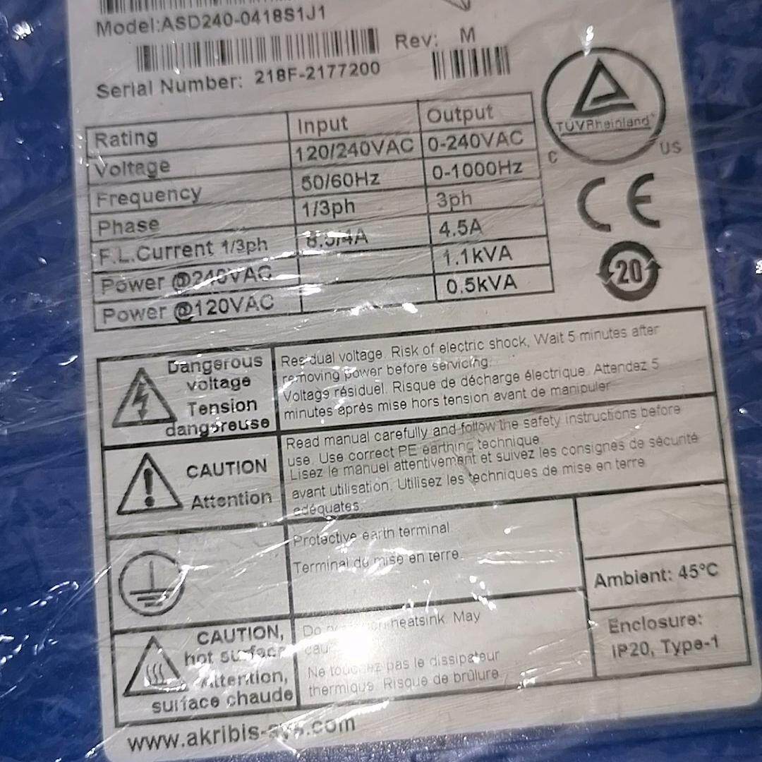 ASD240-0418S1J1 雅科贝思驱动器 工控自动化控制配件议价维修