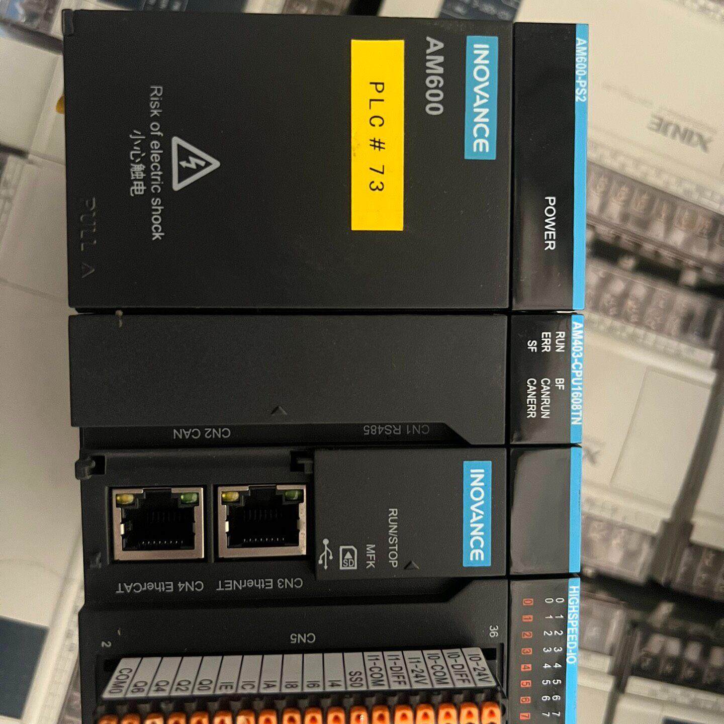 AM403-CPU1608TN AM600-PS2 汇川PLC主机 工控电源模块议价维修