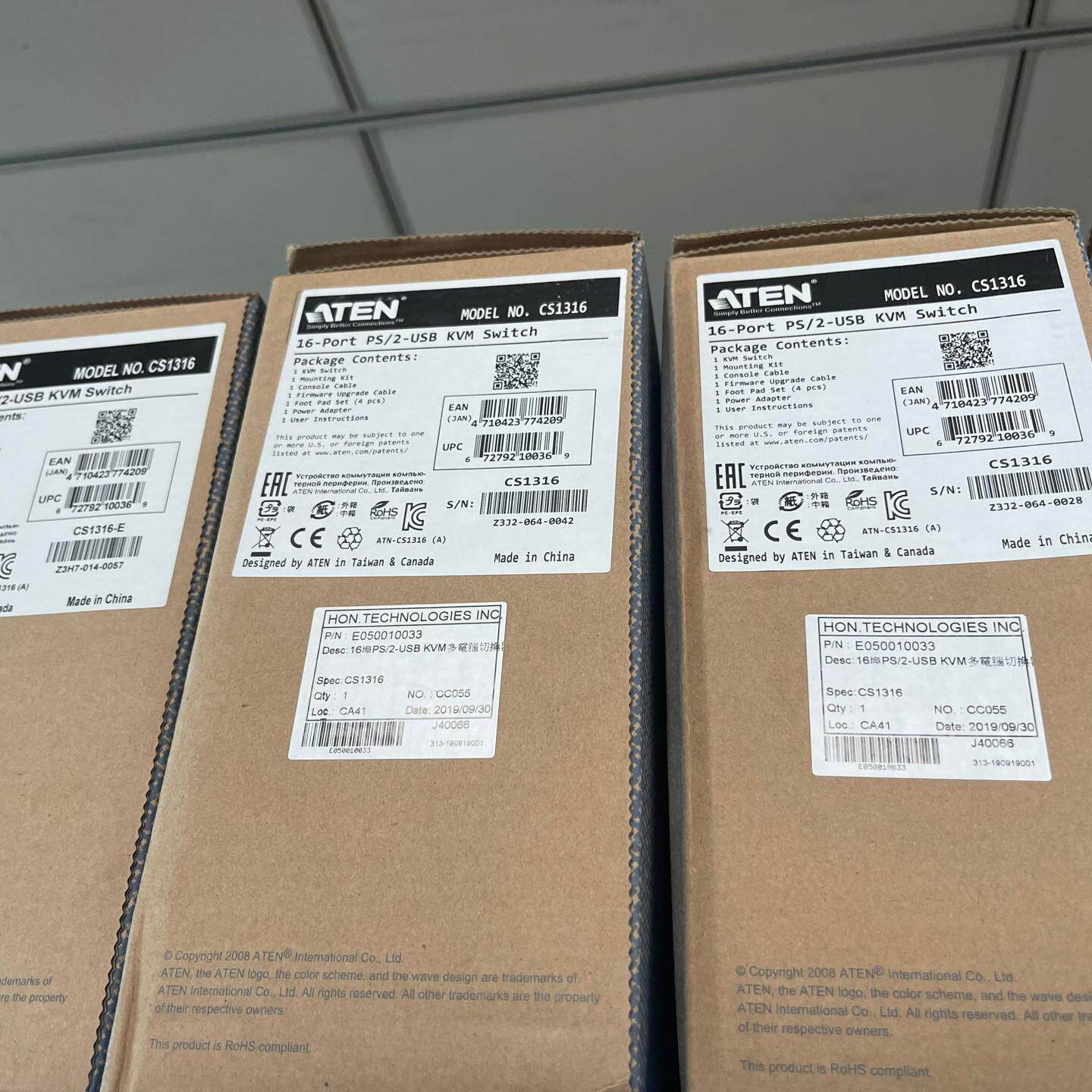 CS1316 ATEN宏正 KVM切换器 16端口PS/2-USB多电脑切换器议价维修