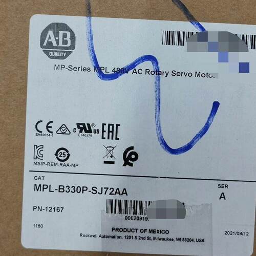 AB MPL-B330P-SJ72AA 多款480V交流旋转工控伺服电机议价维修