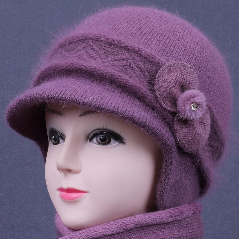 中老年人帽子女秋冬天妈妈加绒厚护耳保暖毛线帽老人奶奶防寒棉帽,服饰配件/皮带/帽子/围巾,帽子,淘宝优惠券,粉丝福利购,淘宝优惠卷