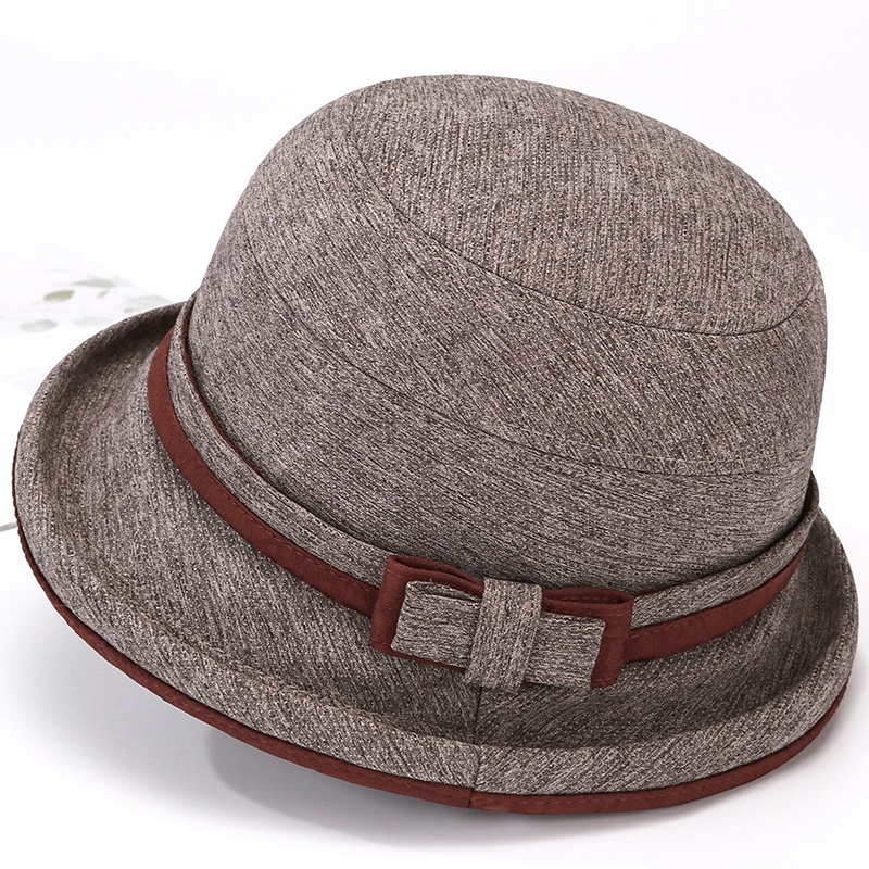 春秋季毛呢加厚布帽盆帽渔夫帽女
