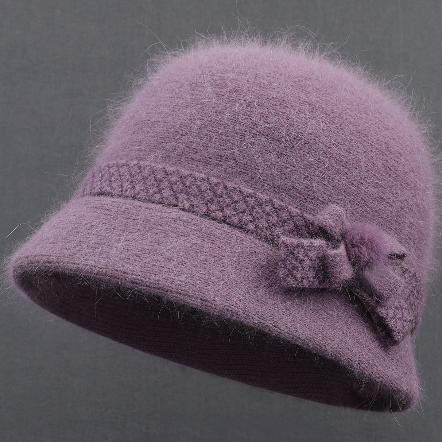 中老年人帽子女士秋冬天加绒厚保暖盆帽妈妈针织渔夫帽奶奶毛线帽