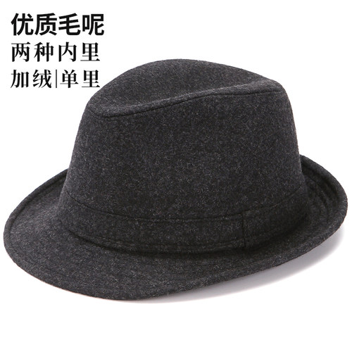 中老年人帽子男士礼帽保暖冬天