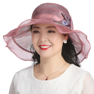 妈妈薄款透气防晒老人奶奶遮阳帽
