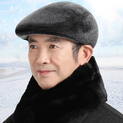 帽子前进帽男士中老年人冬季