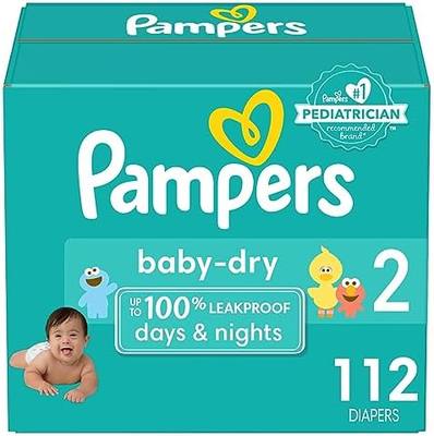 Pampers Baby Dry Diapers - Size 2  112 Count  Absorbent Disp