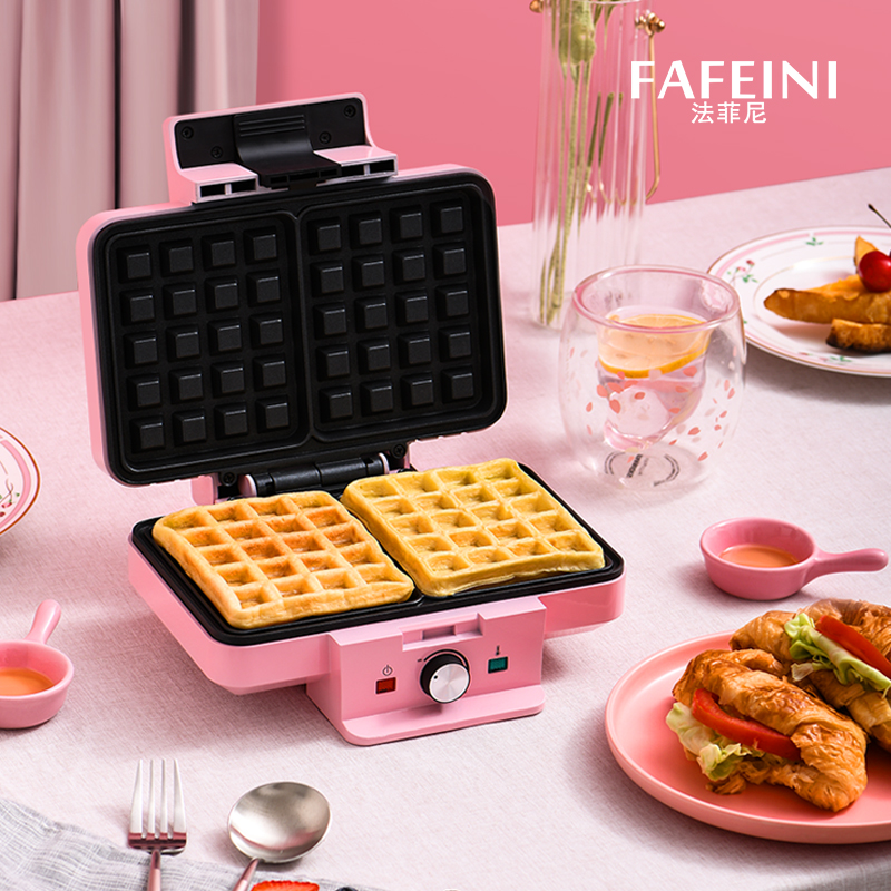 法菲尼（FAFEINI） 莫蘭迪色系家用烤華夫餅機(jī)