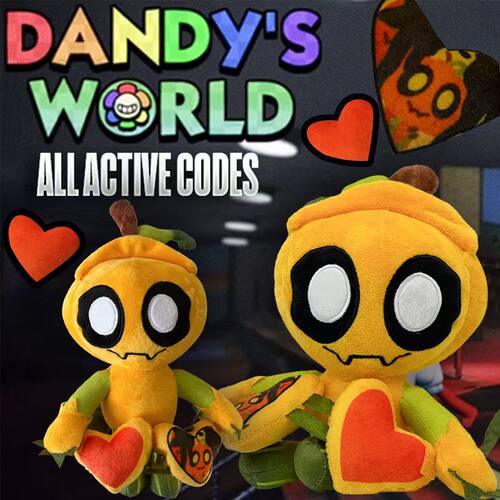 跨境dandys world Gourdy丹迪的世界万圣节南瓜抱心毛绒玩偶玩具