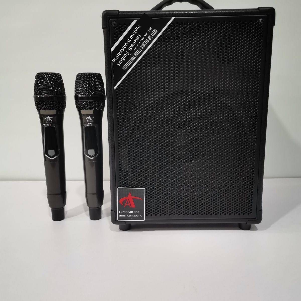 欧美声H8户外k歌音响手提背带便携式大音量重低音广场舞蓝牙音箱
