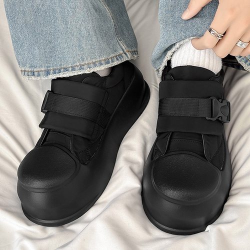 防寒棉靴魔术贴男鞋羽绒雪地靴