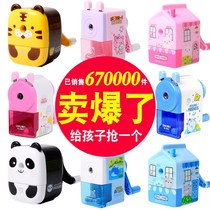 Deli pencil sharpener children's pencil sharpener hand operated student pencil sharpener multi-functional pencil sharpener for primary school students