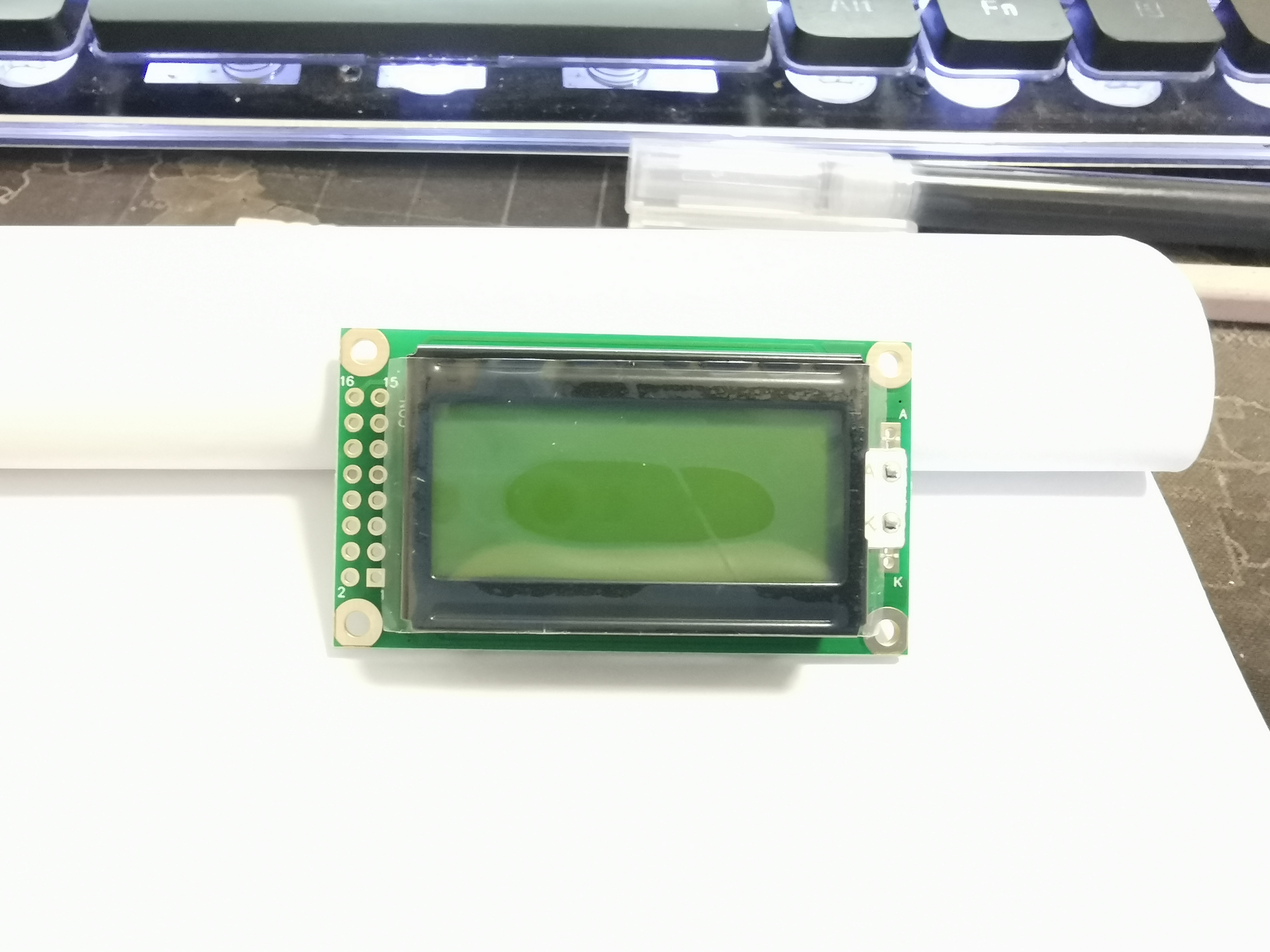 Winstar原装 WH0802A1- 黄绿屏  液晶屏 LCD 0802点阵 需要订货