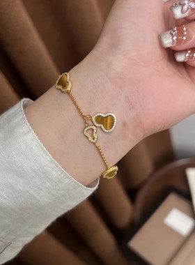 金店同款虎眼石六葫芦手链女款