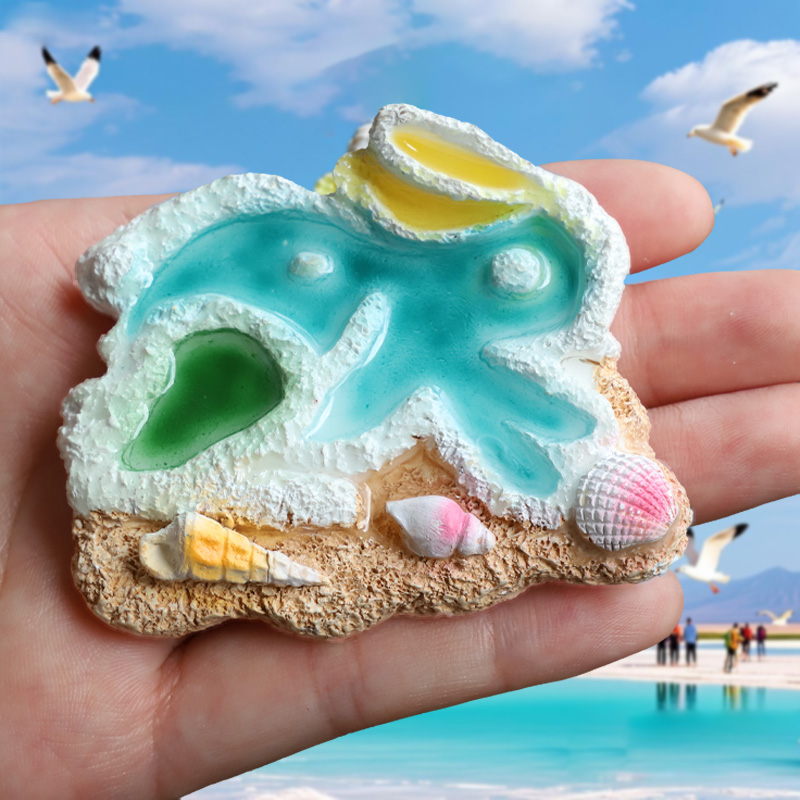 新款小红书青海翡翠湖兔子冰箱贴