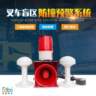叉车盲区提醒系统，提醒司机和周边行人