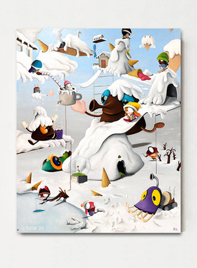 Edgar plans小超人超级英雄挂画现代风客厅餐厅儿童房卧室装饰画