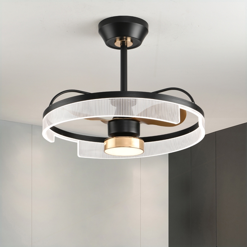 餐厅风扇灯北欧简约现代卧室变频