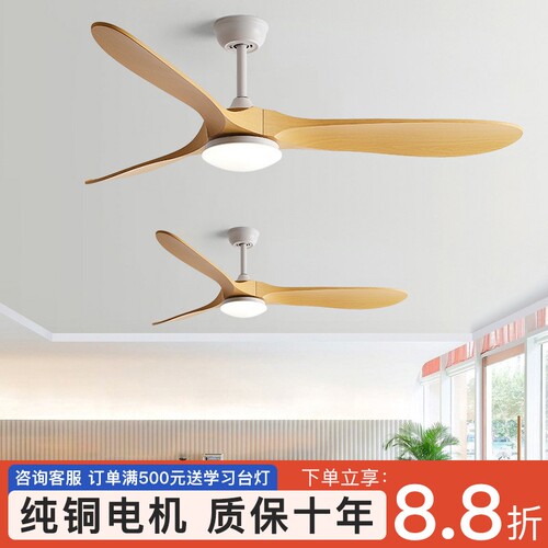 大风力风扇灯吊扇灯北欧家用客厅