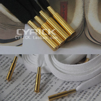 AJ1 漆皮 AF适用白色 黑色金属头鞋带 乔1黑金蛇纹适用鞋带