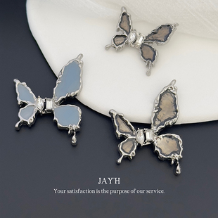 蝴蝶金属盘扣对扣旗袍汉服子母扣衬衫 新中式 外套披风搭扣子 Jay