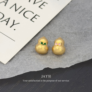 袖 Jay 开衫 葫芦蝴蝶结金属纽扣小众精致小扣子衬衫 领口上衣扣子