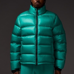 情侣款 大卫 Cee同款 加厚纯色羽绒棉服Central 联名立领公鸭短款