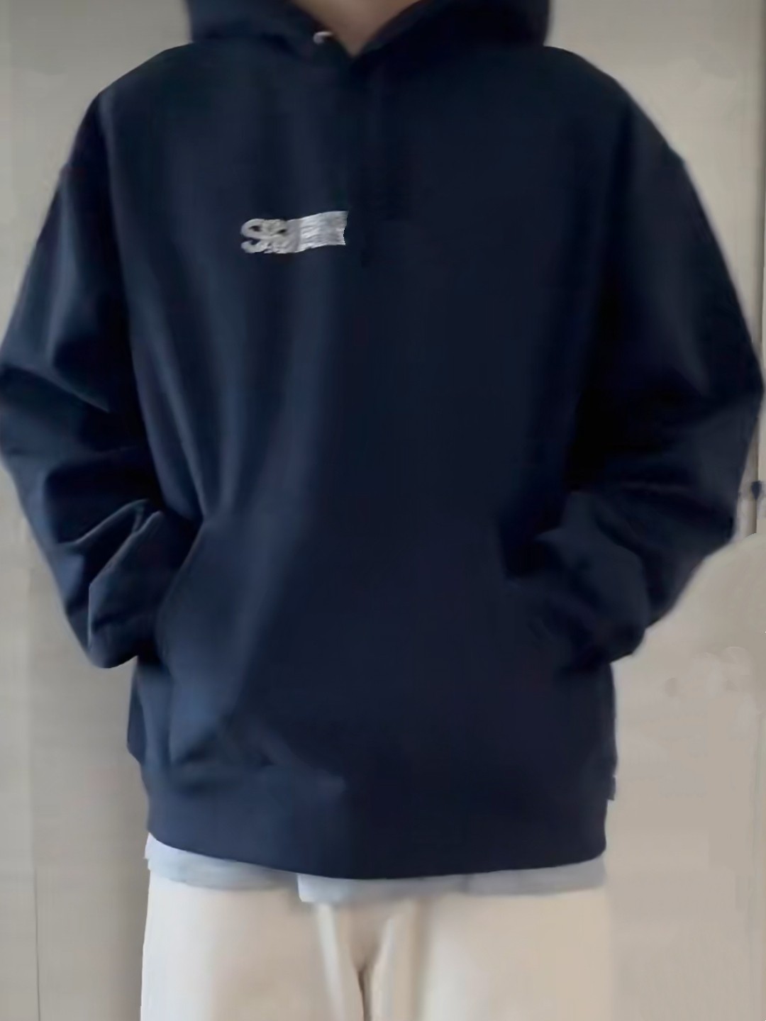 Davidの联名Hooded Sweatshirt幻影水钻徽标口袋连帽卫衣男女同款