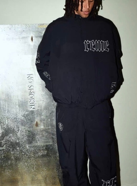 Davidの新款Old English Track Jacket 徽标贴花夹克外套裤子