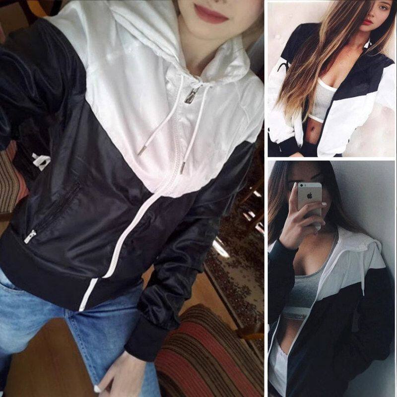 秋冬连帽棒球服外套跨境休闲夹克女装防晒衣质感休闲风宽松型
