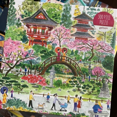 Galison拼图春日日本茶园