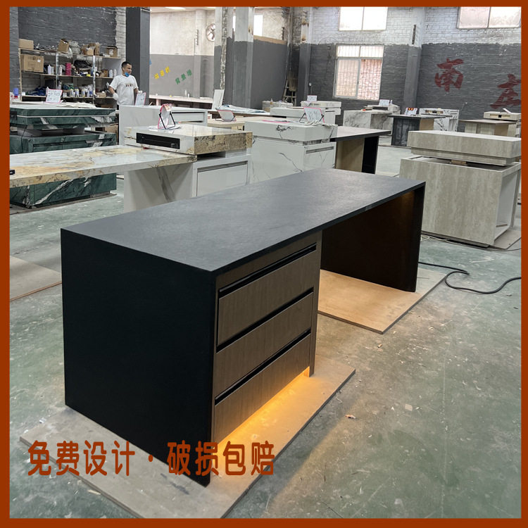 岩板齐平款多功能中岛台中古风极简意式高级感厨房餐厅吧台,住宅家具,岛台,淘宝优惠券,粉丝福利购,淘宝优惠卷