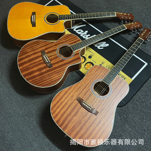 厂家直销现货沙比利云杉41寸40寸民谣木吉他初学者乐器guitar