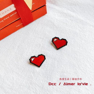 元素心形胸针爱心徽章金属领针别针衣服背包装饰情侣传说之下决心