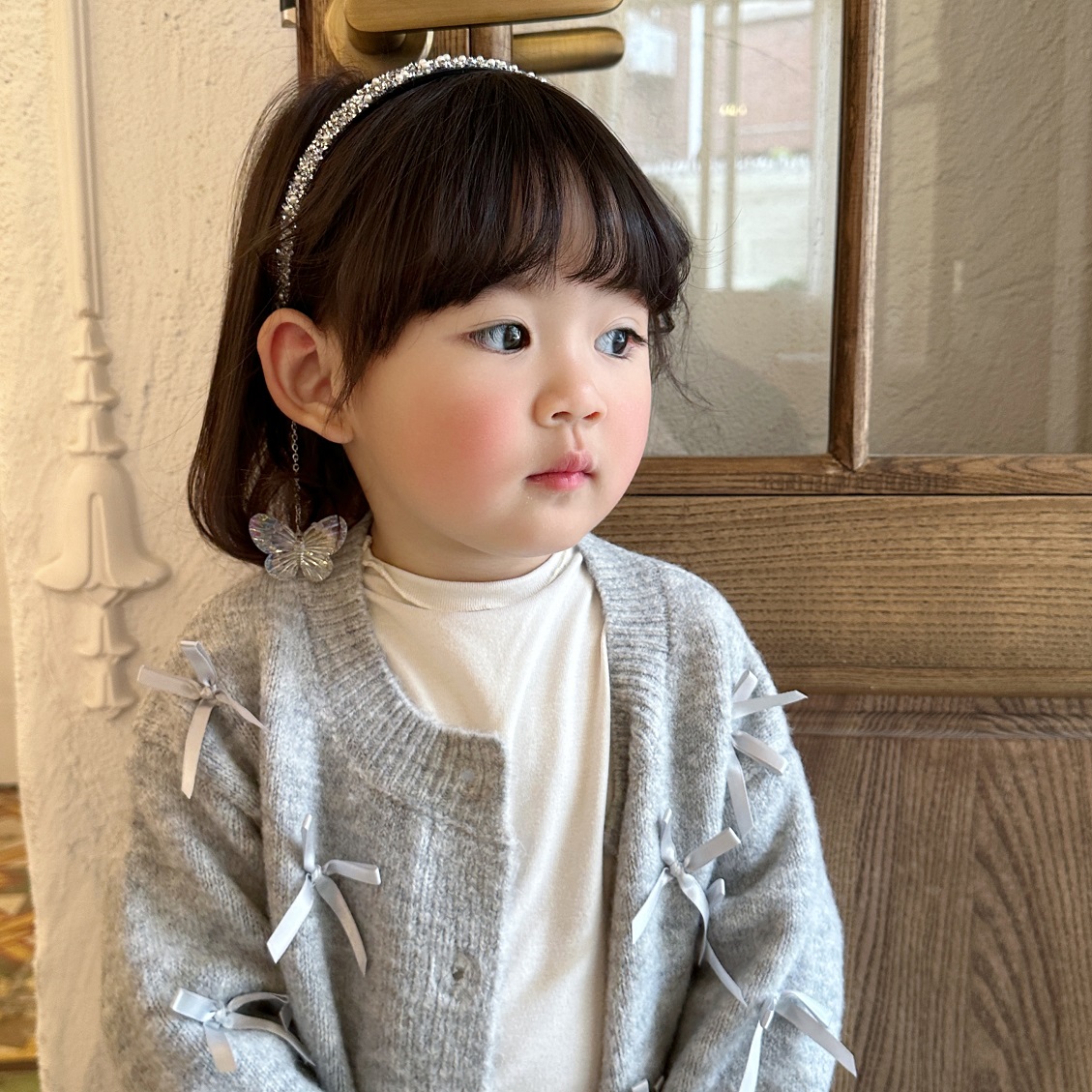 有耳坠的发箍原创手工