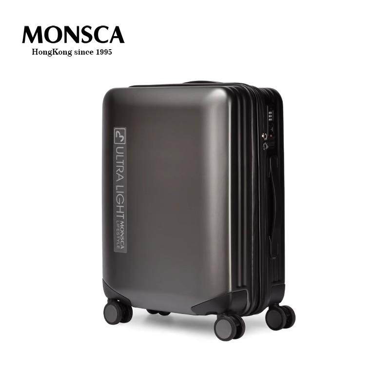 MONSCA摩斯卡行李箱女20寸学生拉杆箱24寸拉链防爆商务旅行箱