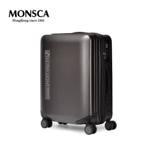 MONSCA摩斯卡行李箱女20寸学生拉杆箱24寸拉链防爆商务旅行箱