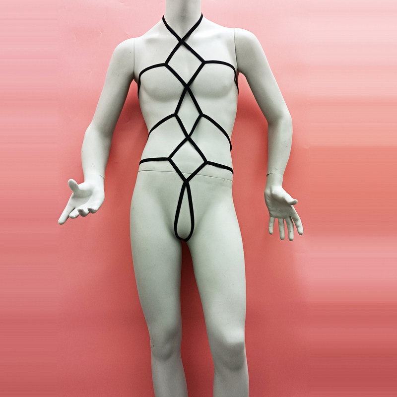 成品直接穿性感捆绑束缚绳衣男女通用免穿脱绳缚连体衣龟甲缚露出