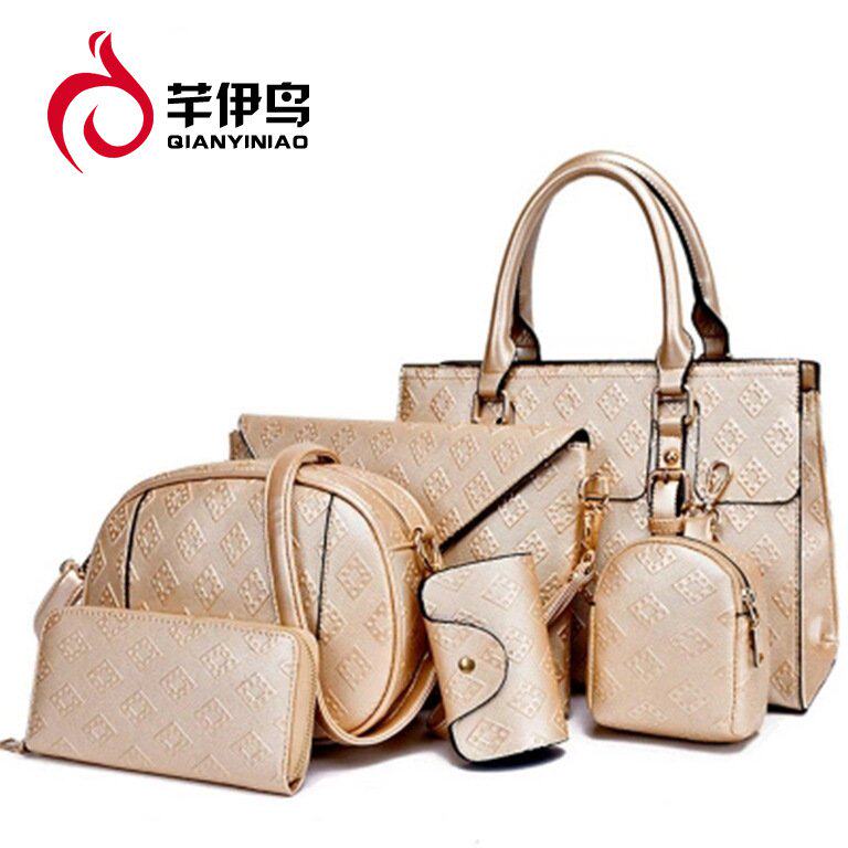 2019四季新款女包六件套子母包时尚单肩包斜挎包手提女包在类目 箱包皮具/热销女包/男包, 女士包袋中 - 来自Buy2taobao.com提供专业的淘宝代购服务