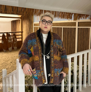 阿胖胖 大码高级感休闲百搭潮流毛衣男女时尚潮流百搭秋冬上衣