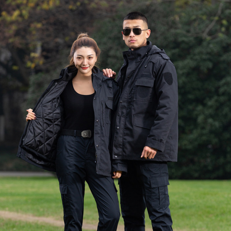 保安军棉大衣男冬季加厚多功能短款防寒执勤作训棉服黑色工作棉袄,户外/登山/野营/旅行用品,军迷大衣/棉大衣,淘宝优惠券,粉丝福利购,淘宝优惠卷