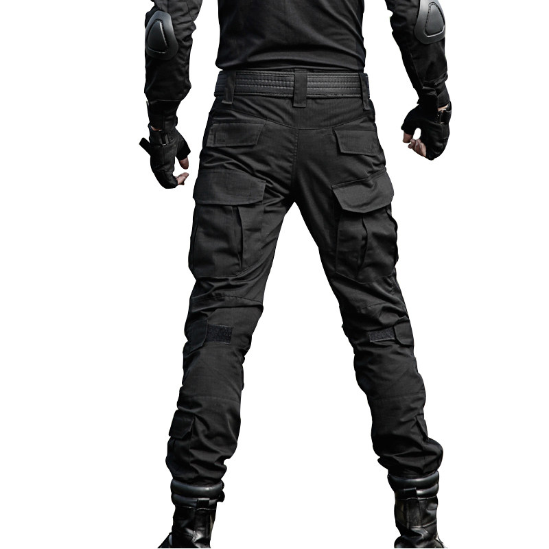 盾郎特种兵黑色作战裤作训裤春秋户外防刮耐磨工装裤蛙服战术裤子