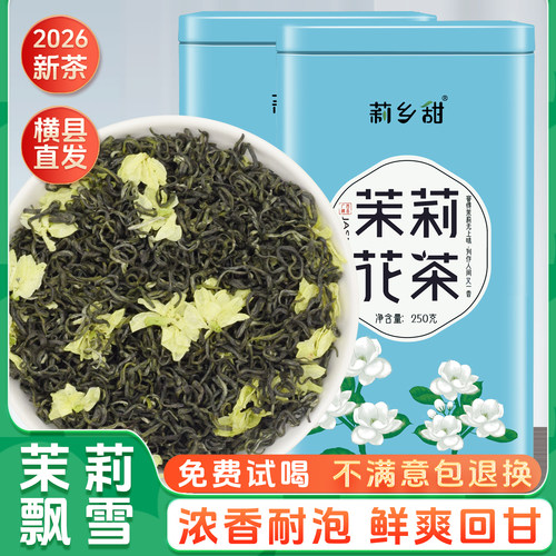 横县茉莉花茶浓香型茉莉飘雪