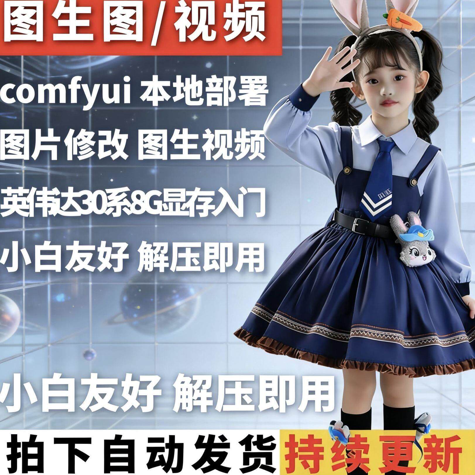 COMFYUI整合包ChromoEdit-GGUF模型图片修改图生图图生视频工作流