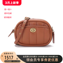 品牌直供 COACH蔻驰 女士皮革绗缝相机包单肩斜挎包小号 C4814