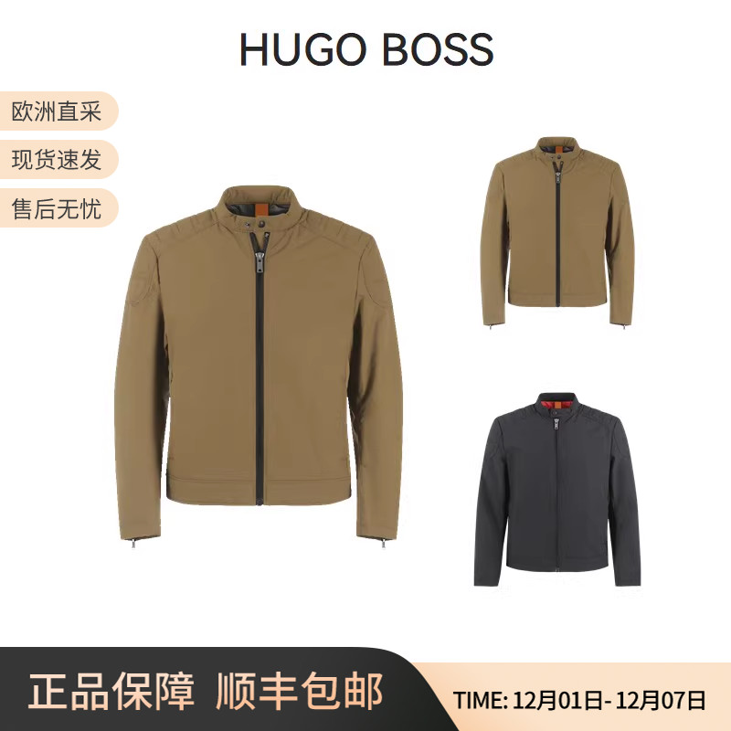 BOSS复古机车夹棉夹克上衣
