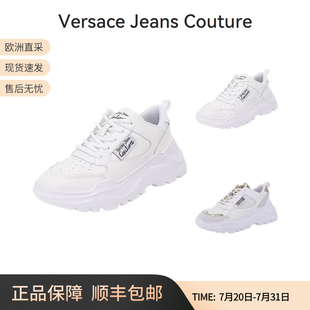 跟高6cm 范思哲VJC 女士厚底系帶休閑運(yùn)動(dòng)小白鞋 老爹鞋 VA3SC2