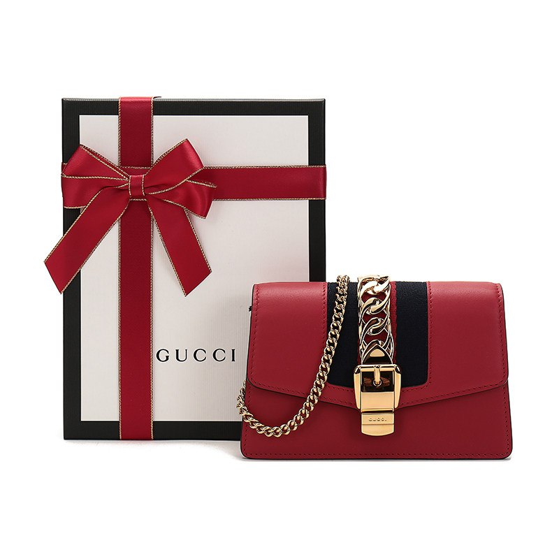 GUCCI 古奇 女士织物配皮单肩斜挎包 494646 CWLSG