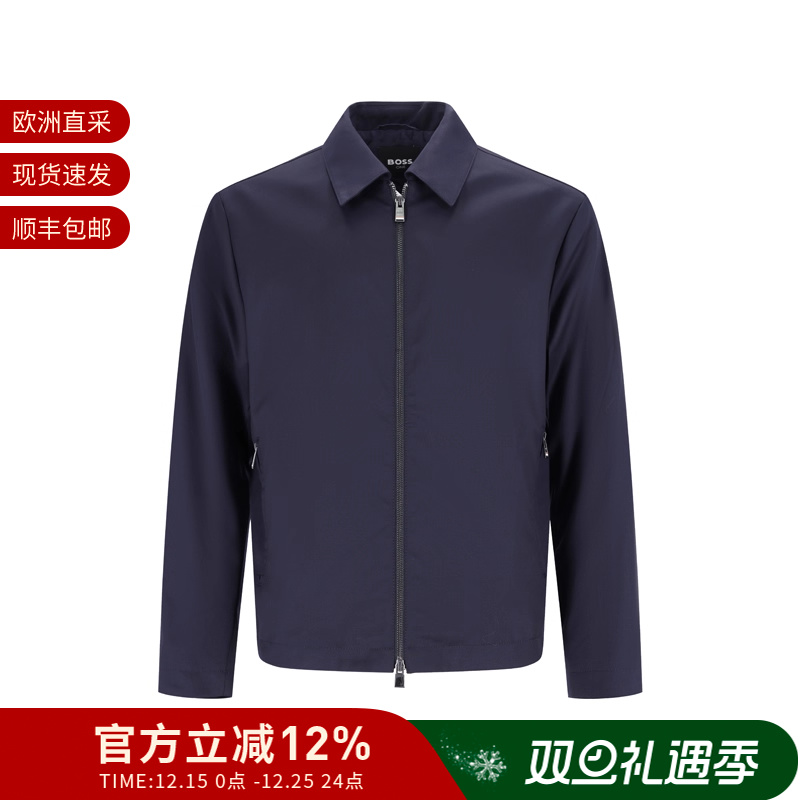 【羊毛】Hugo Boss 雨果博斯男士black系列薄款夹克外套 50545898